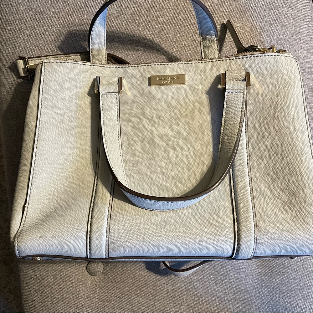 Grey Kate Spade Purse